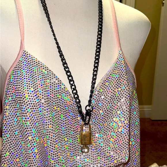 LOUIS VUITTON #316 Authentic Brass Lock and Key Set - Picture 3 of 6